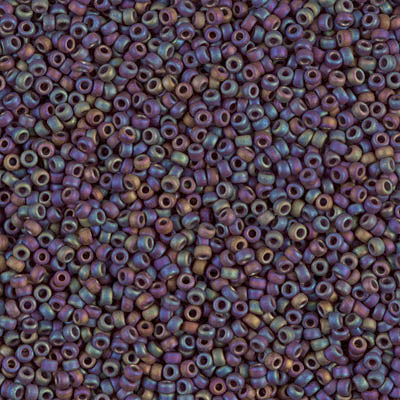 MIYUKI ROUND ROCAILLES 11/0 | 409FRRR | RAINBOW MORADO FROST(C33)[C9]