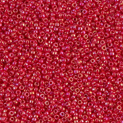 MIYUKI ROUND ROCAILLES 11/0 | 476RR | OPAQUE RAINBOW ROJO (C19)