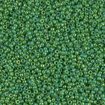 MIYUKI ROUND ROCAILLES 15/0 | 480RR | OPAQUE RAINBOW VERDE