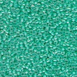 MIYUKI ROUND ROCAILLES 15/0 | 218RR | AQUA CRYSTAL LINED