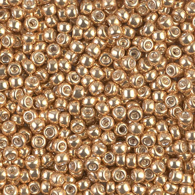 MIYUKI ROUND ROCAILLES 8/0 | 1052RR | DORADO METALIZADO