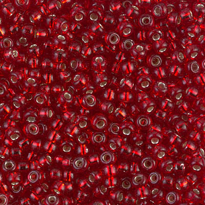 Miyuki Round Rocailles 8/0 | 11RR | Silverline Rojo A (C2)