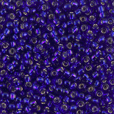 Miyuki Round Rocailles 8/0 | 20RR | Silverline Azul(C2)[C13]