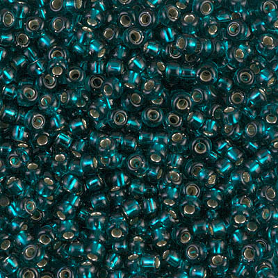 Miyuki Round Rocailles 8/0 | 30RR | Silverline Verde (C2)