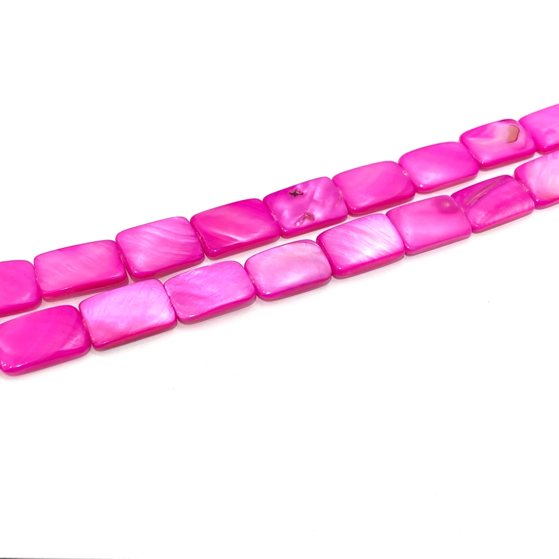 RECTANGULO DE NACAR | 15X10MM | FUCSIA [4-33F]