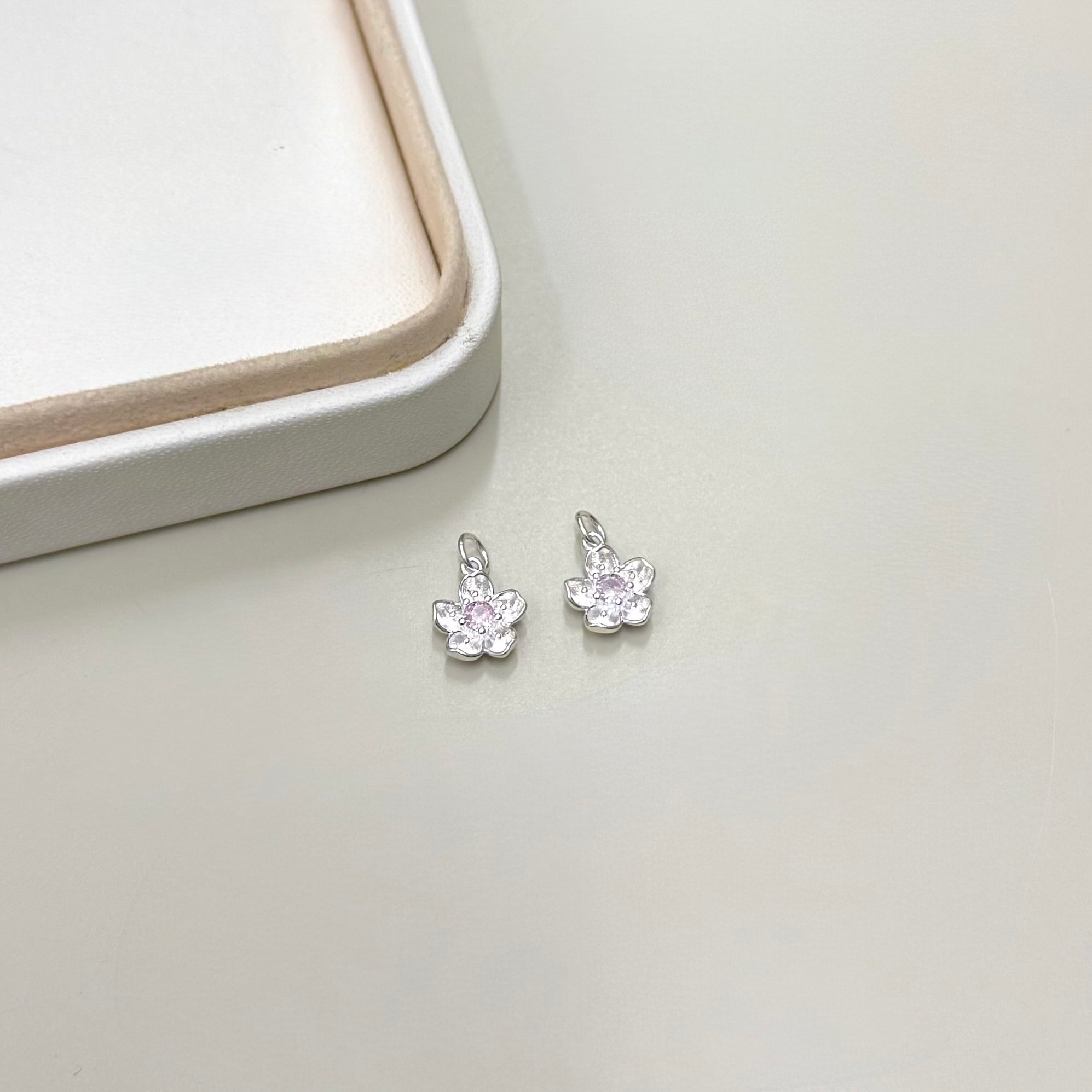 COLGANTE FLOR | CIRCONITA ROSA | PLATA 925