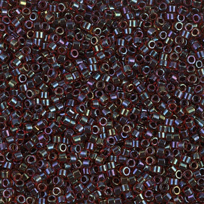 Miyuki Delica Beads 8/0 | 297DB | Burdeo tornasol (C12)