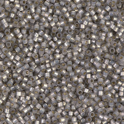 Miyuki Delica Beads 11/0 | 631DB | Silverline Smoke Opal Gris Claro