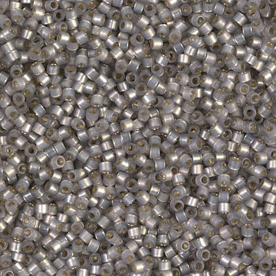 Miyuki Delica Beads 11/0 | 630DB | Silverline Smoke Opal Gris claro