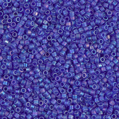 Miyuki Delica Beads 11/0 | 864DB | Matte rainbow azul