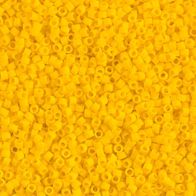 Miyuki Delica Beads 11/0 | 1582DB | Matte Amarillo