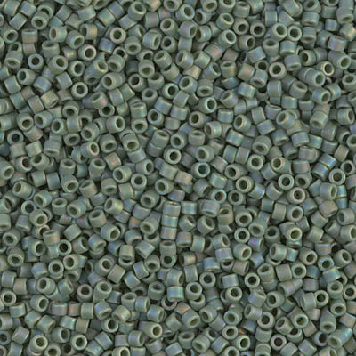 Miyuki Delica Beads 11/0 | 1594DB | Matte Verde oliva matizado
