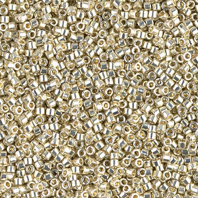 Miyuki Delica Beads 11/0 | 1831DB | Duracoat Plateado
