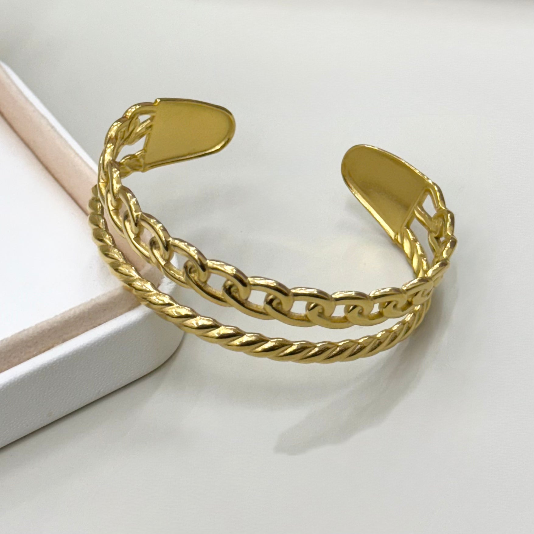 PULSERA RIGIDA |  DOS LINEAS DOS DISEÑOS