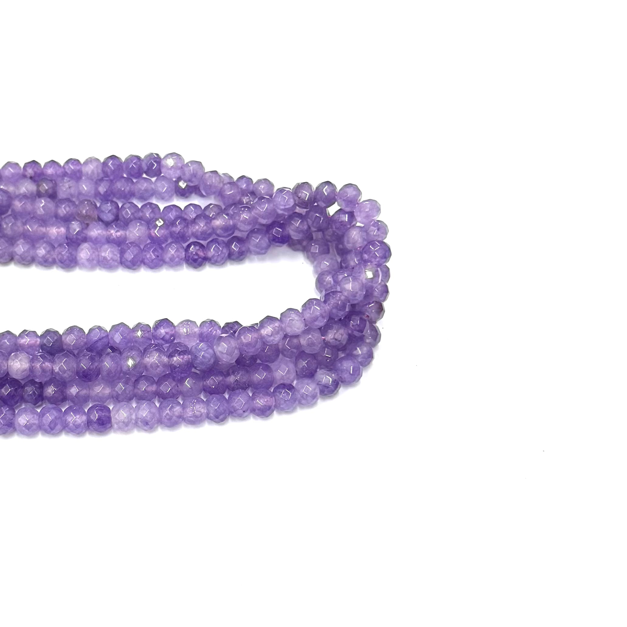 AGATA FACETADA RONDELL | 8MM | MORADO TRASLUCIDO