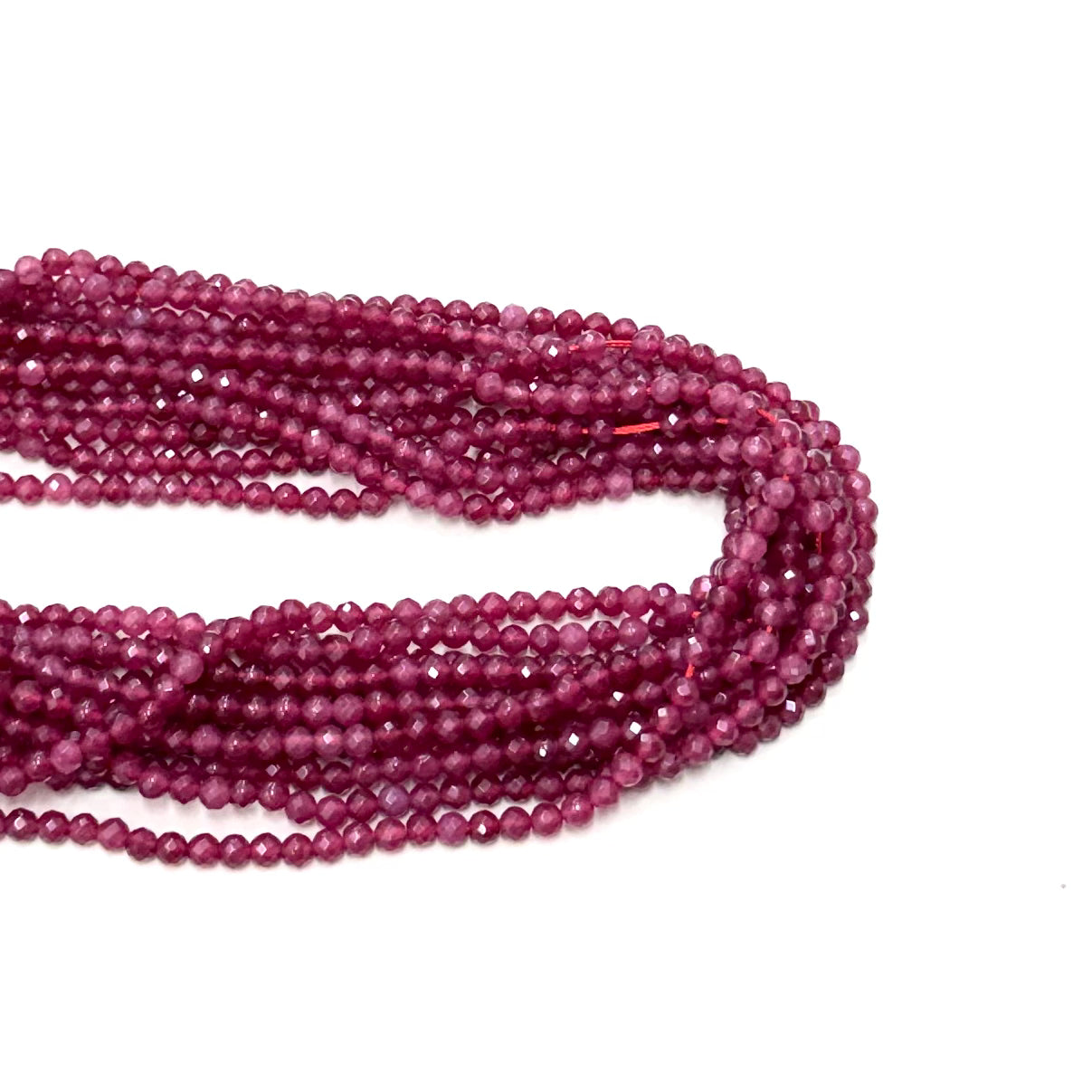 Agata Facetada | Burdeo claro traslucido