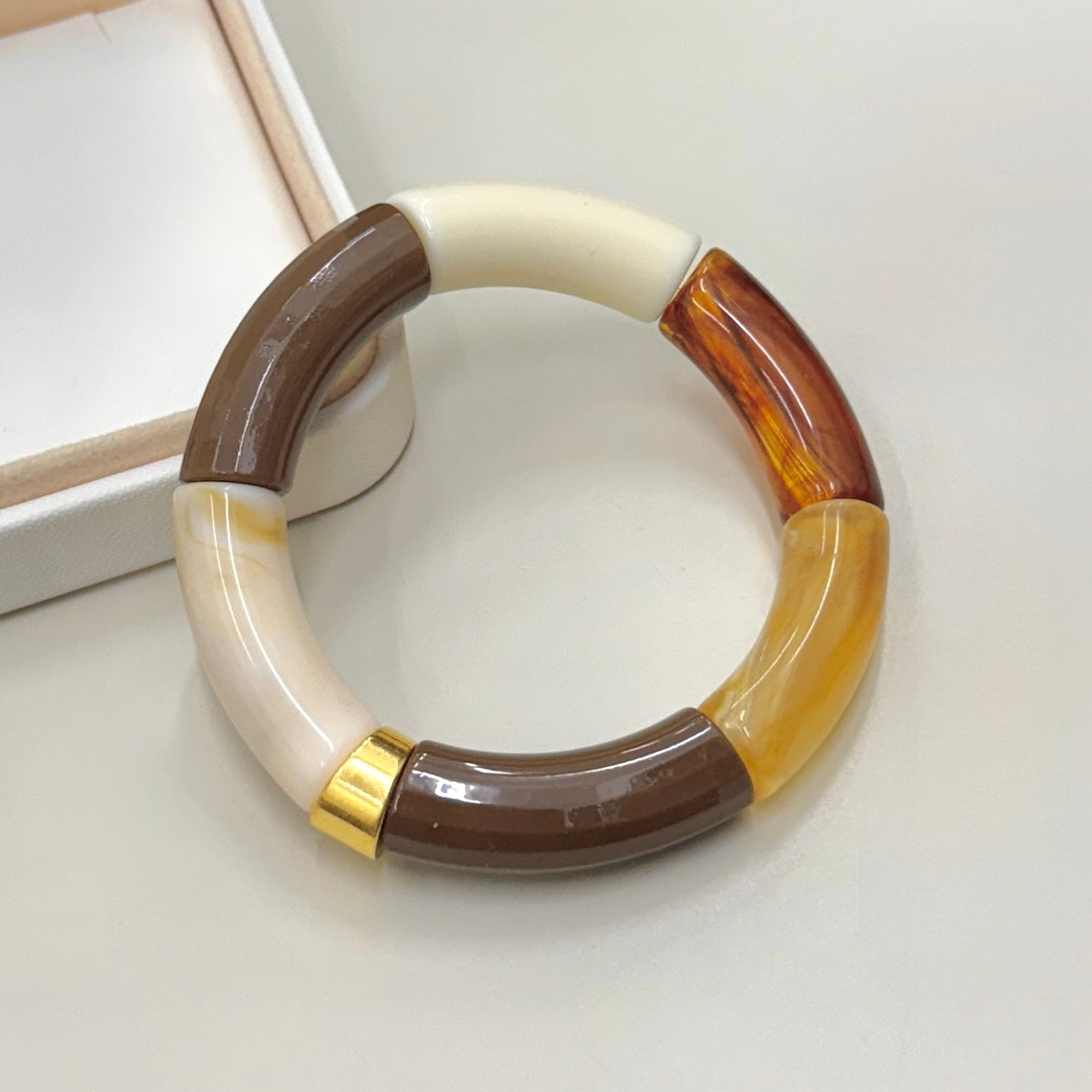 PULSERA BAMBU ACRILICA MIX COLORES | LUNAM