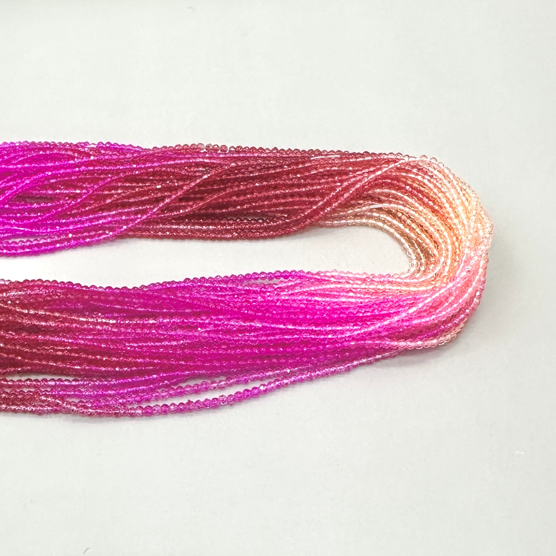 CRISTALES MINERALES FACETADO | DEGRADE ROJO FUCISA DAMASCO