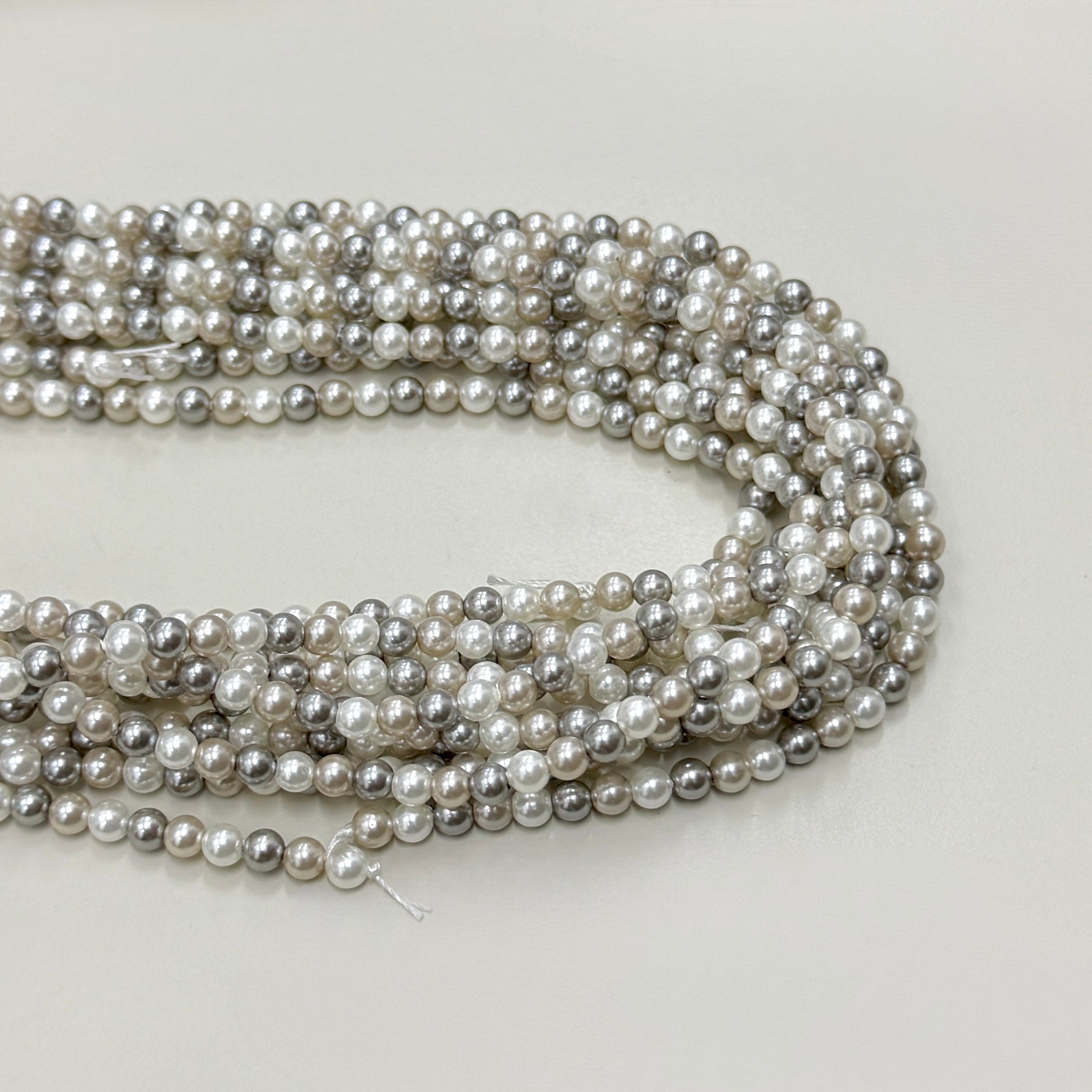 PERLA SHELL | 4MM | GRIS DEGRADE