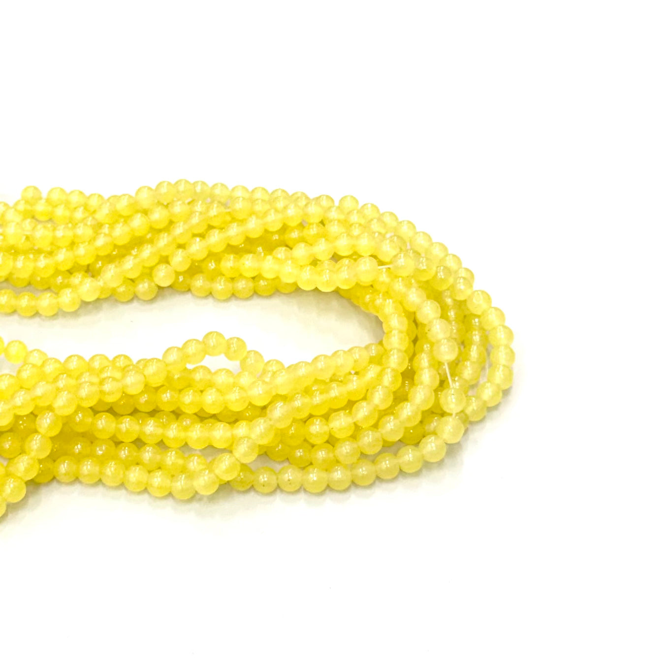 PERLA DE VIDRIO | AMARILLO PIÑA TRASLÚCIDO