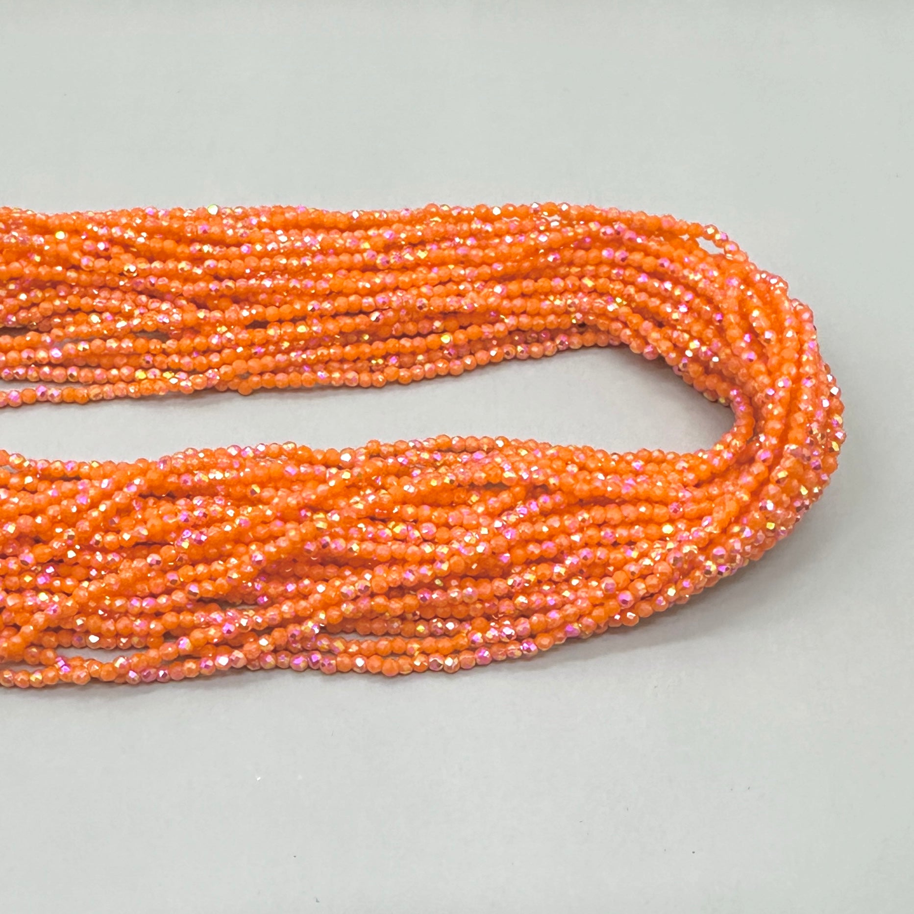 CRISTALES MINERALES FACETADO | NARANJA TORNASOL