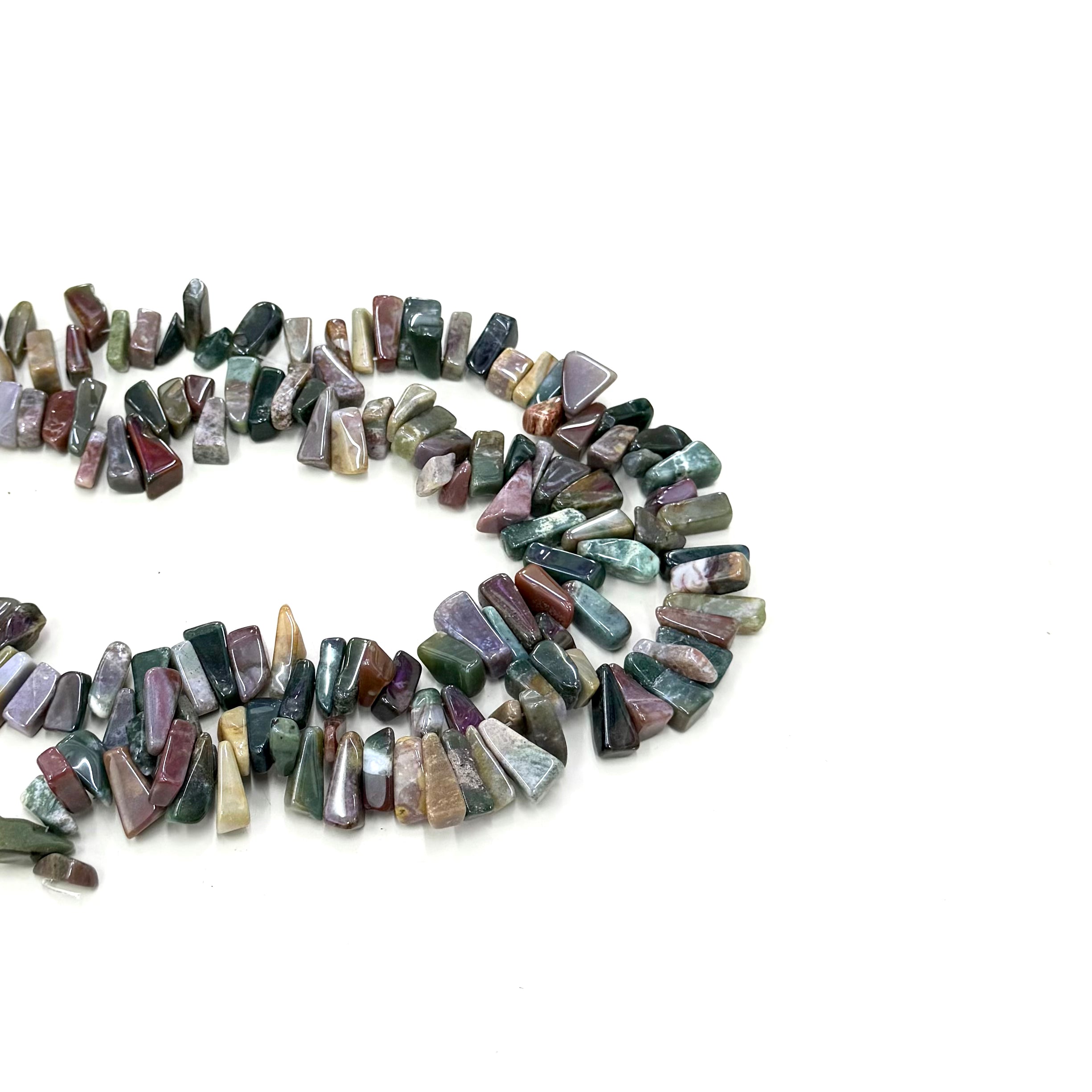 PIEDRA DE DISEÑO | AGATA DE LA INDIA | DAGA IRREGULAR TRIANGULAR | 10X6MM