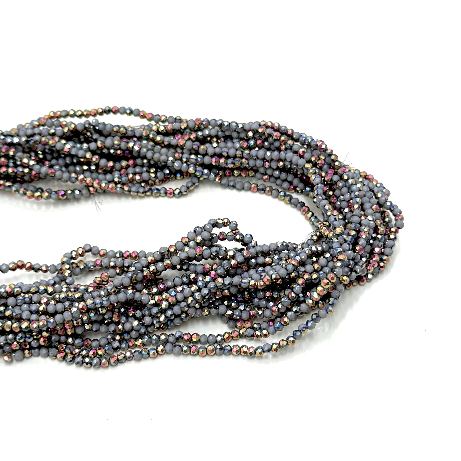 CRISTAL CHATO | 2.6MM | GRIS BICOLOR RAINBOW