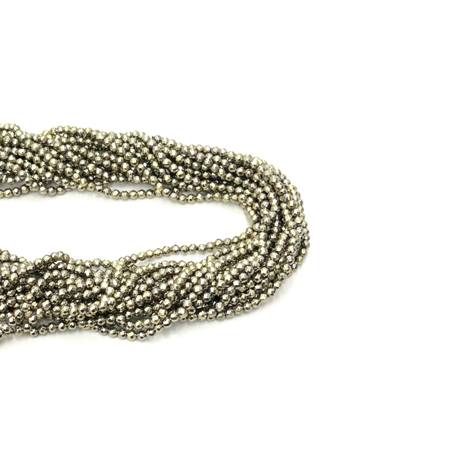 HEMATITA | FACETADA | 4MM | DORADO CLARO