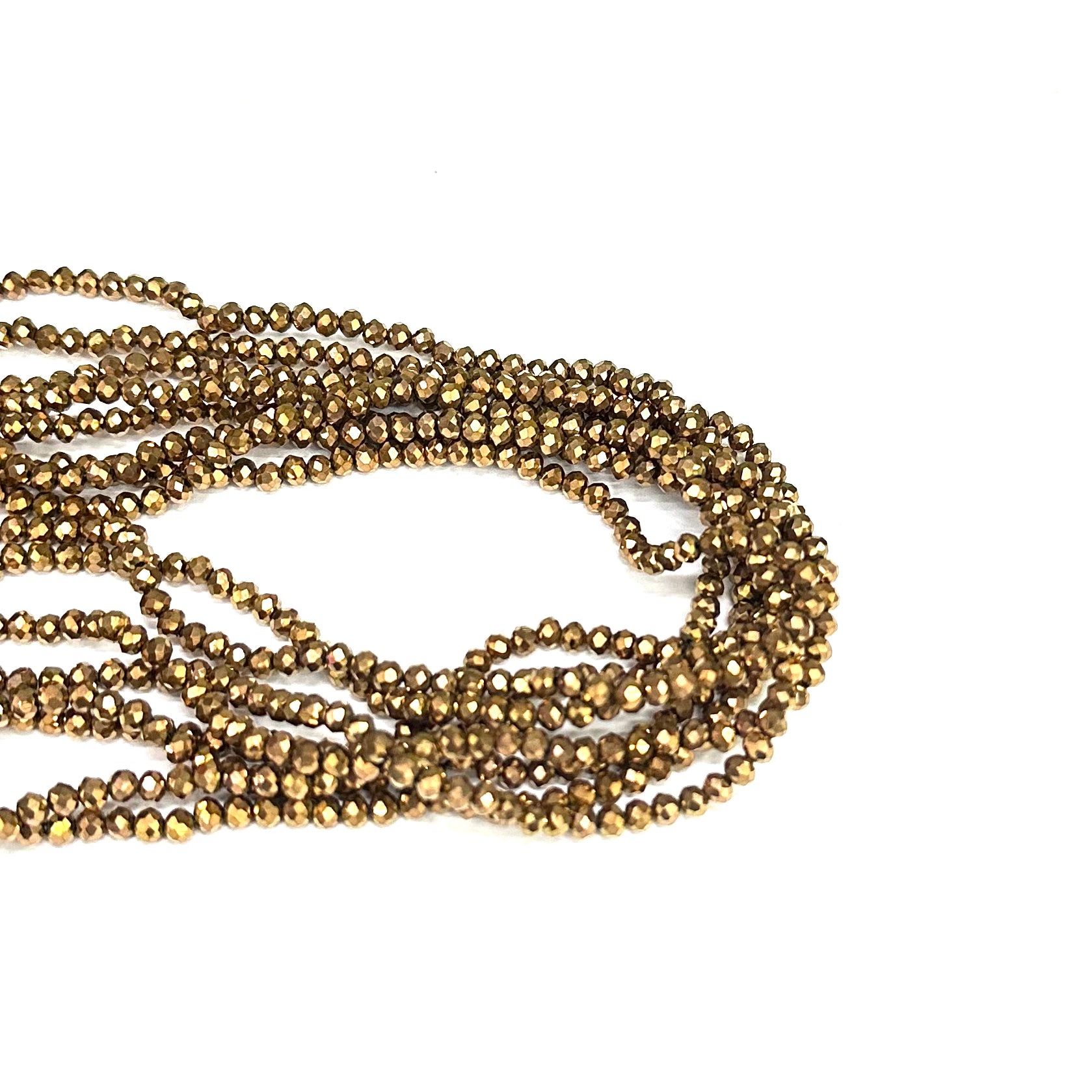 CRISTAL CHATO | 4MM | METAL BRONCE