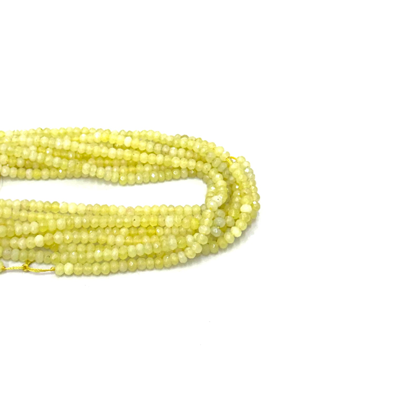 AGATA FACETADA RONDELL | 6MM | AMARILLO TRASLUCIDO