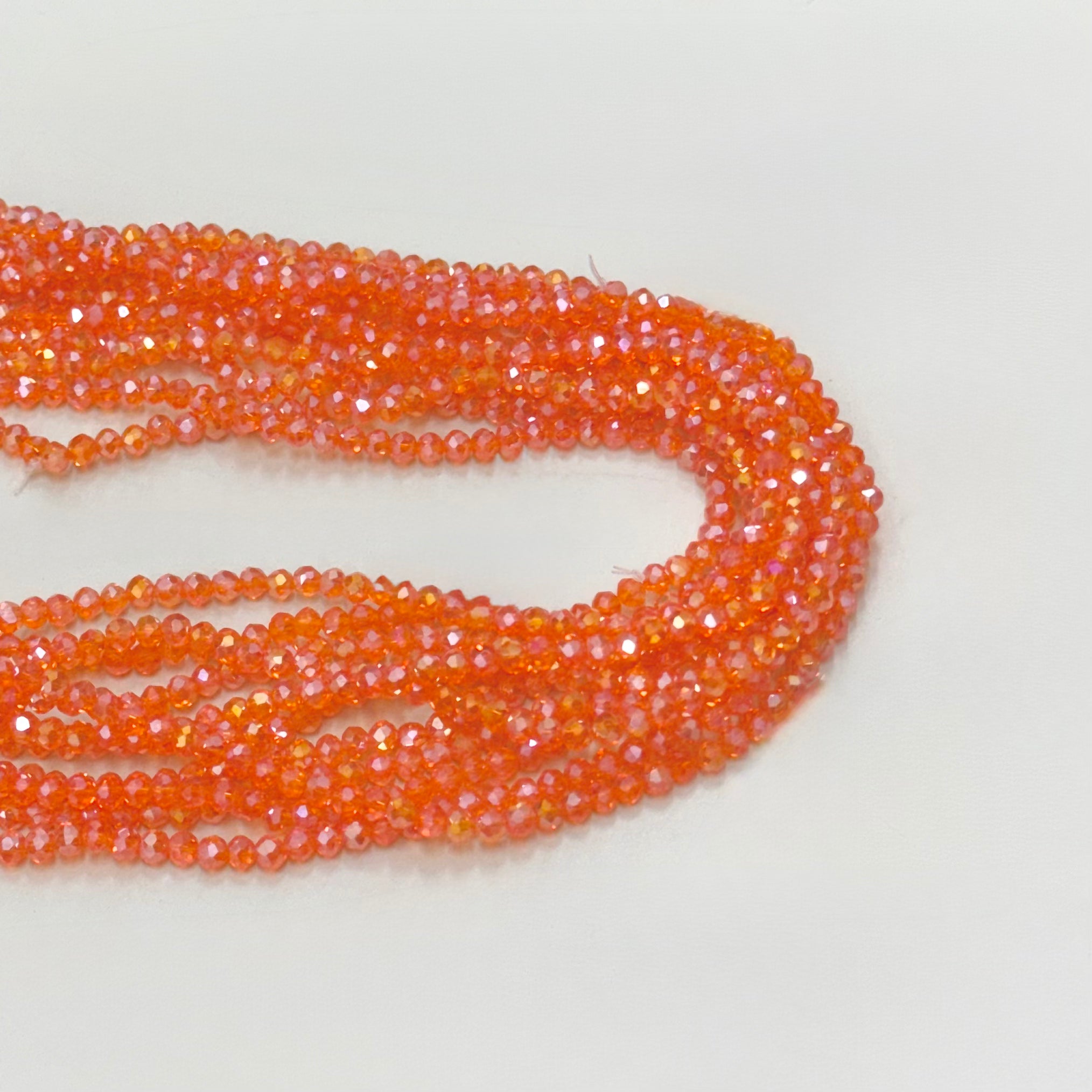 Cristal Chato | 4mm | Traslucido Naranja
