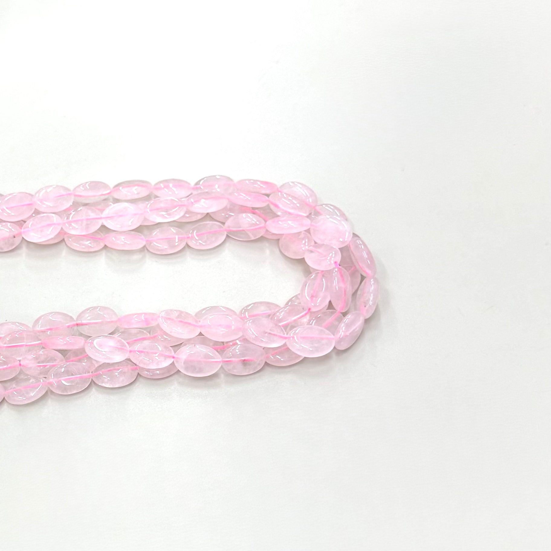 CUARZO ROSADO | OVALADO PLANO | 15X10MM