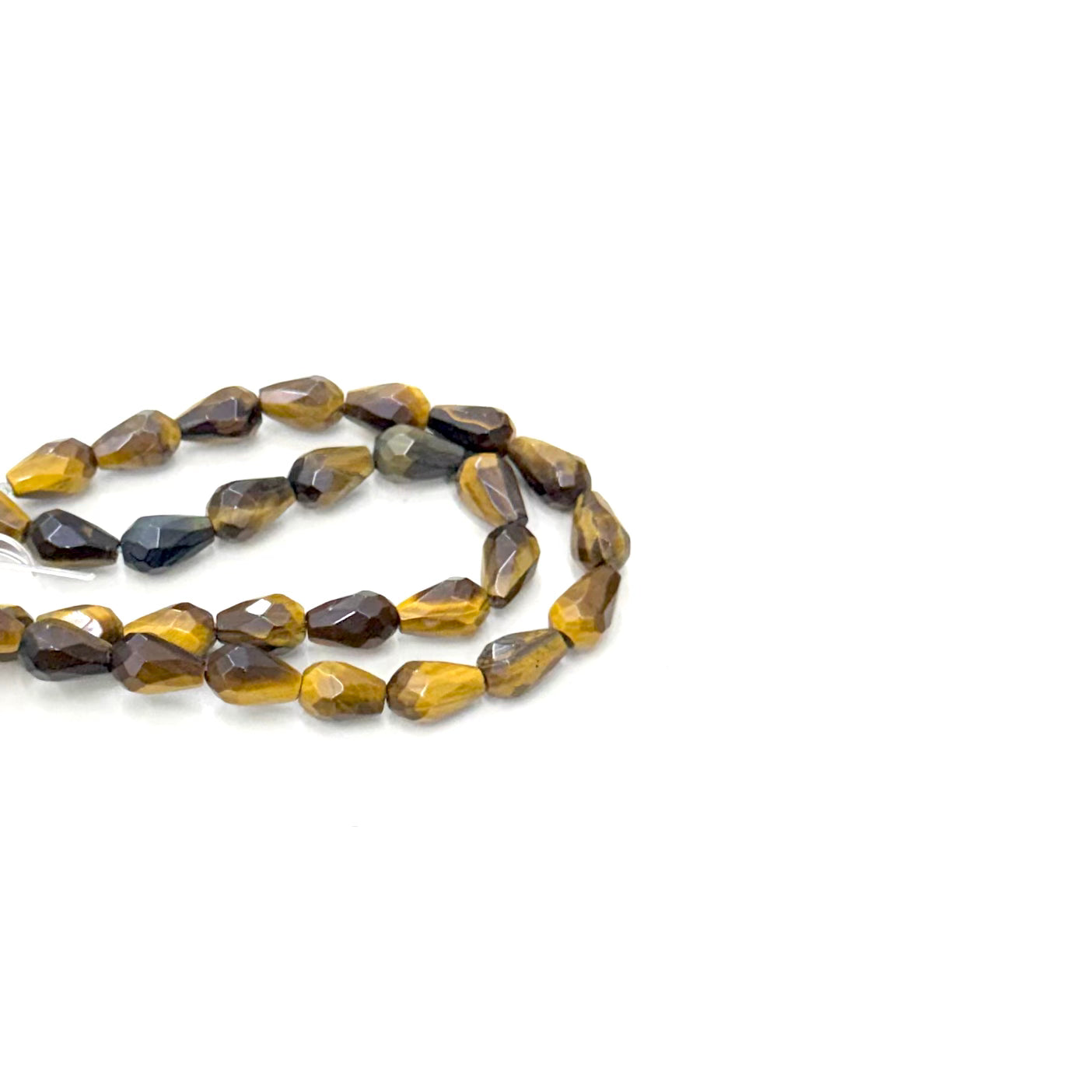 GOTA FACETADA | 12X8MM | OJO DE TIGRE