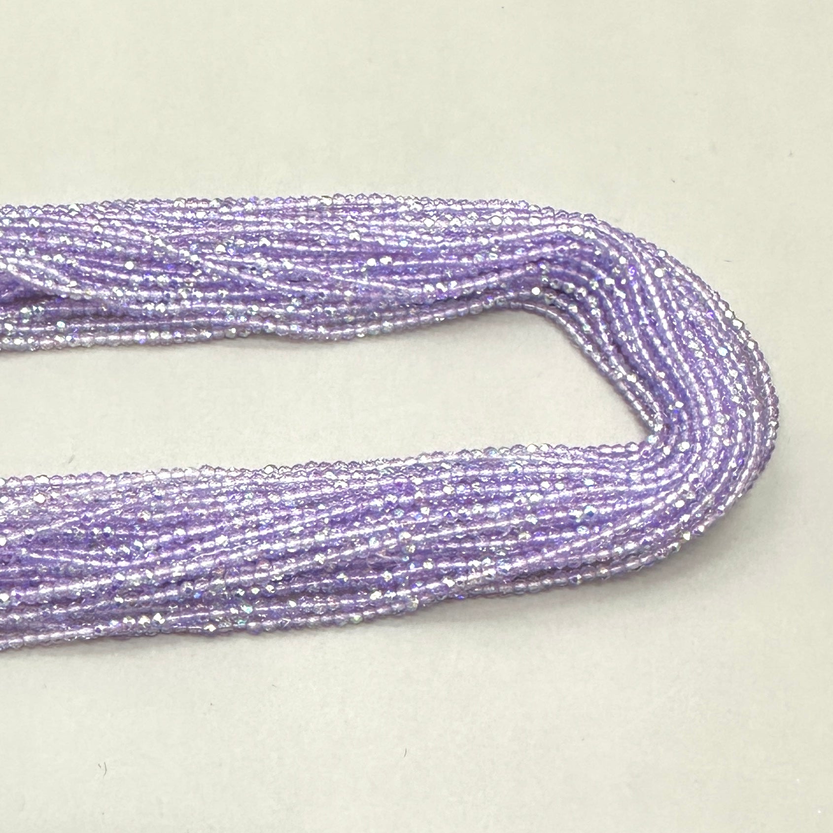 CRISTALES MINERALES FACETADO | LILA TRASLUCIDO TORNASOL