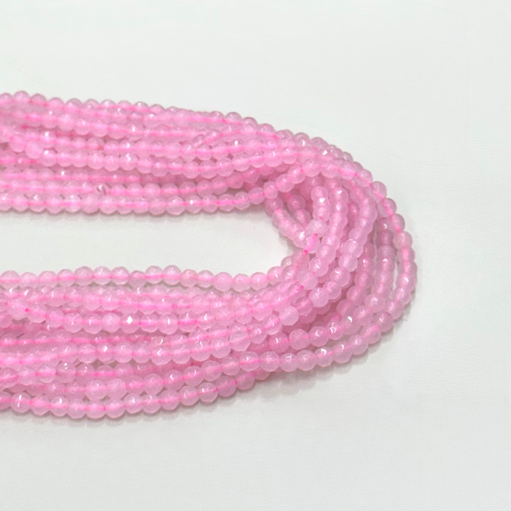 Agata Facetada | 4mm | Rosado