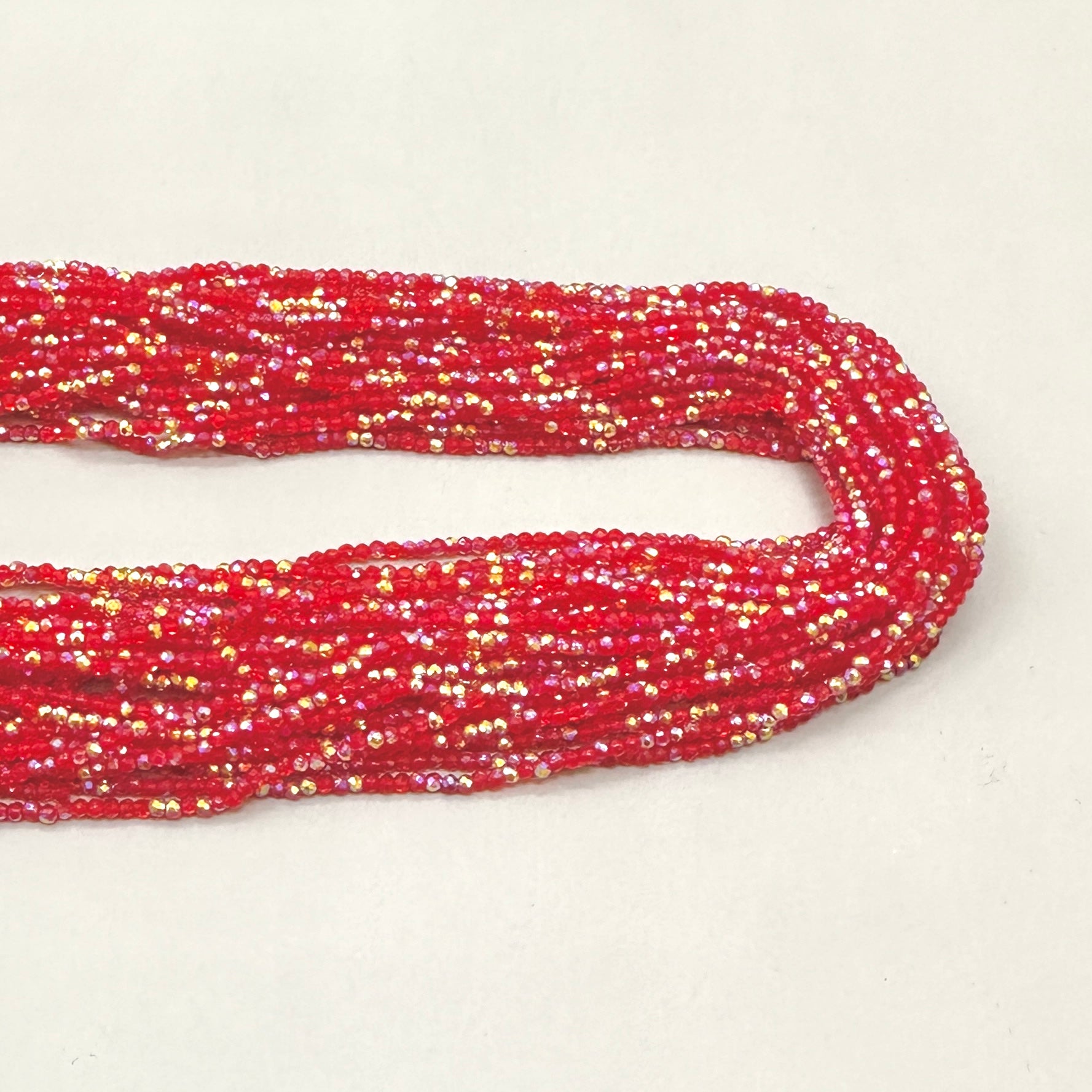 CRISTALES MINERALES FACETADO | ROJO CLARO TRASLUCIDO TORNASOL