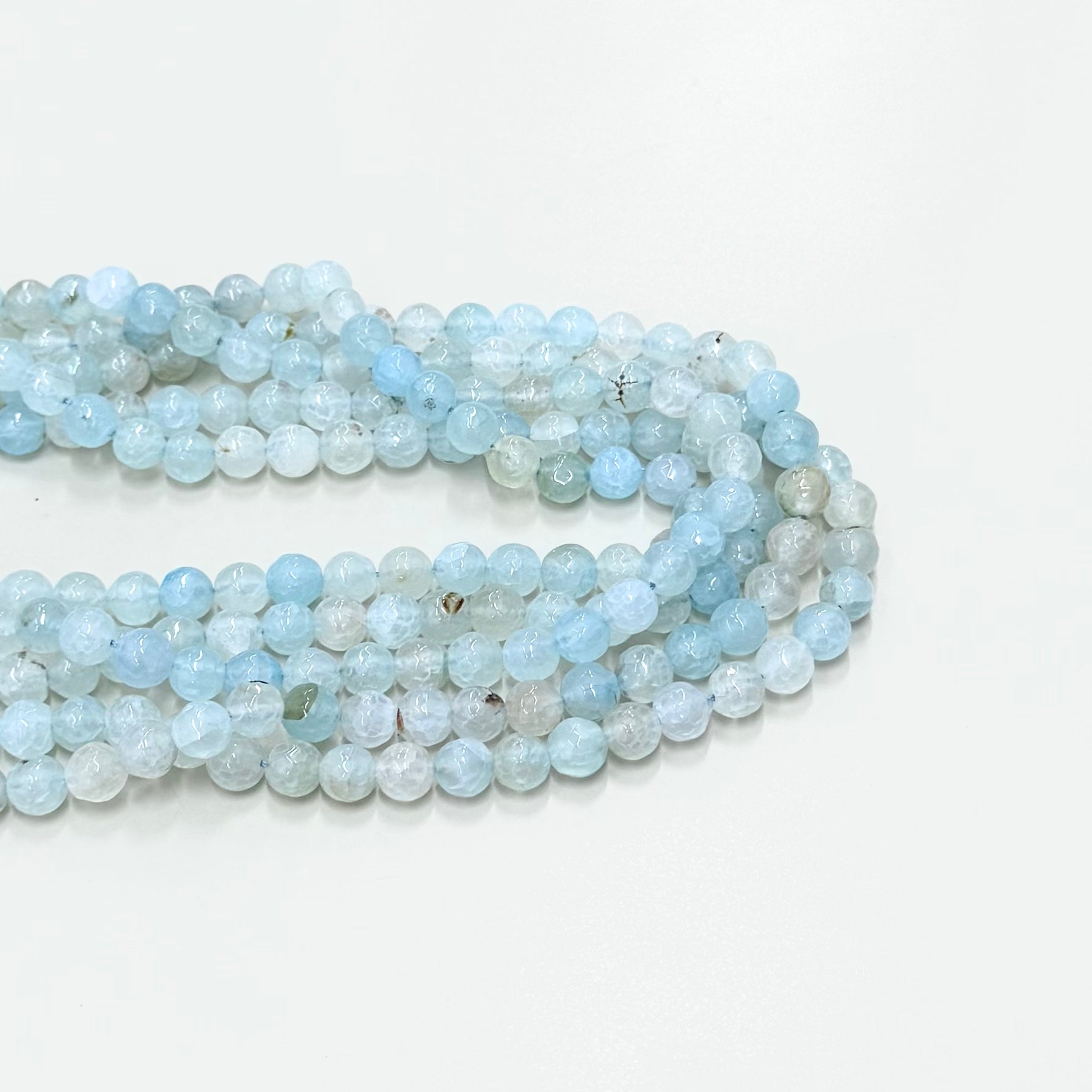 Agata Facetada | Aqua Claro Traslucido Matizado
