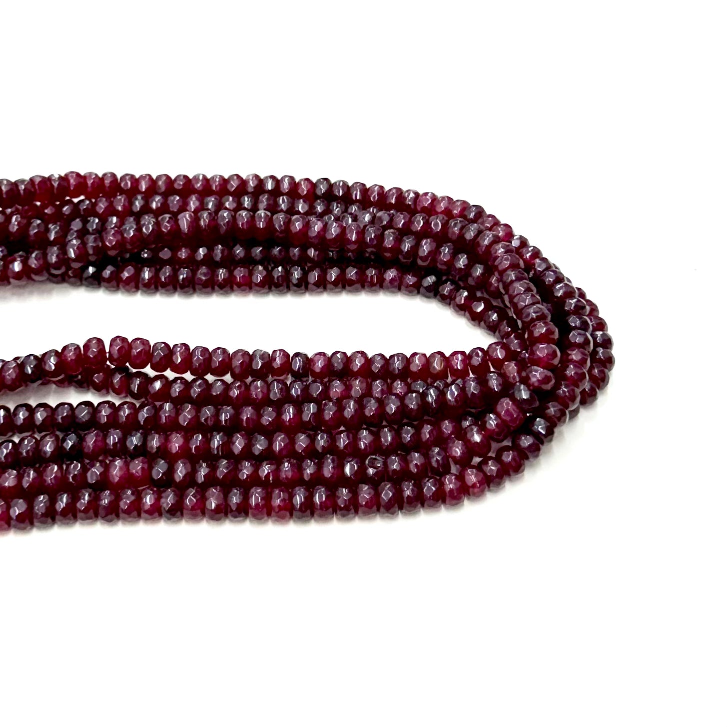 AGATA FACETADA RONDELL 8MM | BURDEO TRASLUCIDO