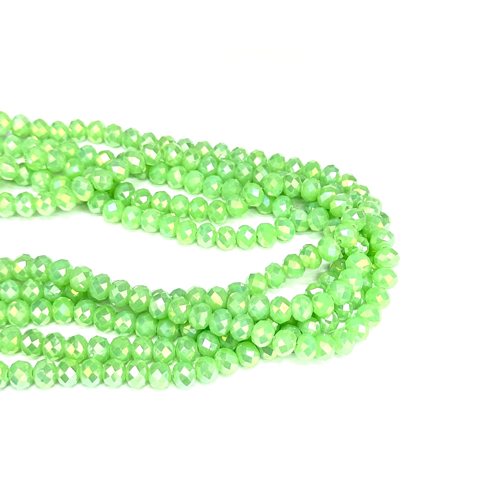 CRISTAL CHATO | 8MM | VERDE CLARO OPALESCENTE TORNASOL