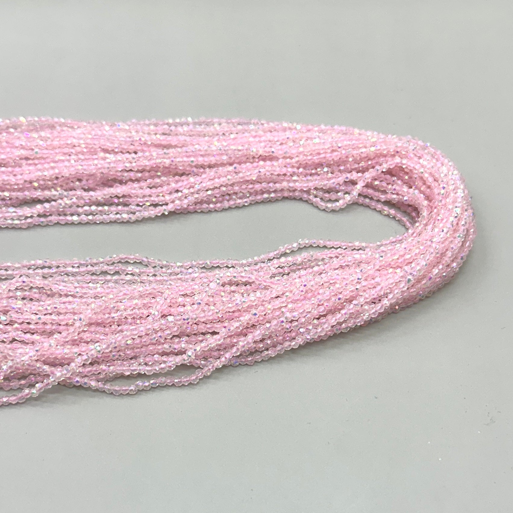 CRISTALES MINERALES FACETADO | ROSA TRASLUCIDO TORNASOL