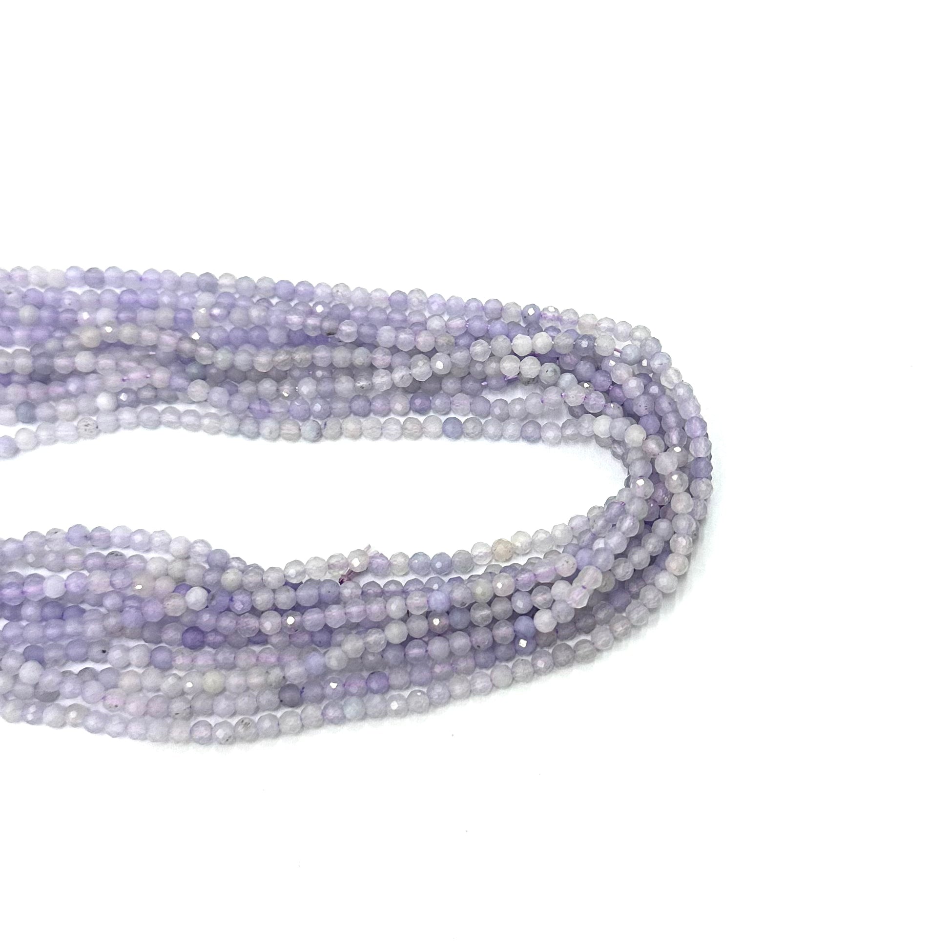 PIEDRAS NATURALES | MINI | ÁGATA LILA MAT | 3.4MM(19-40G)[17-31D]