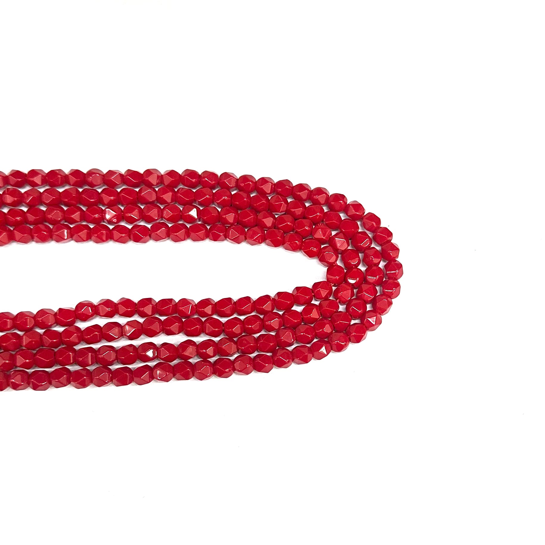 PIEDRA HEXAGONAL | 6MM | JADE ROJO