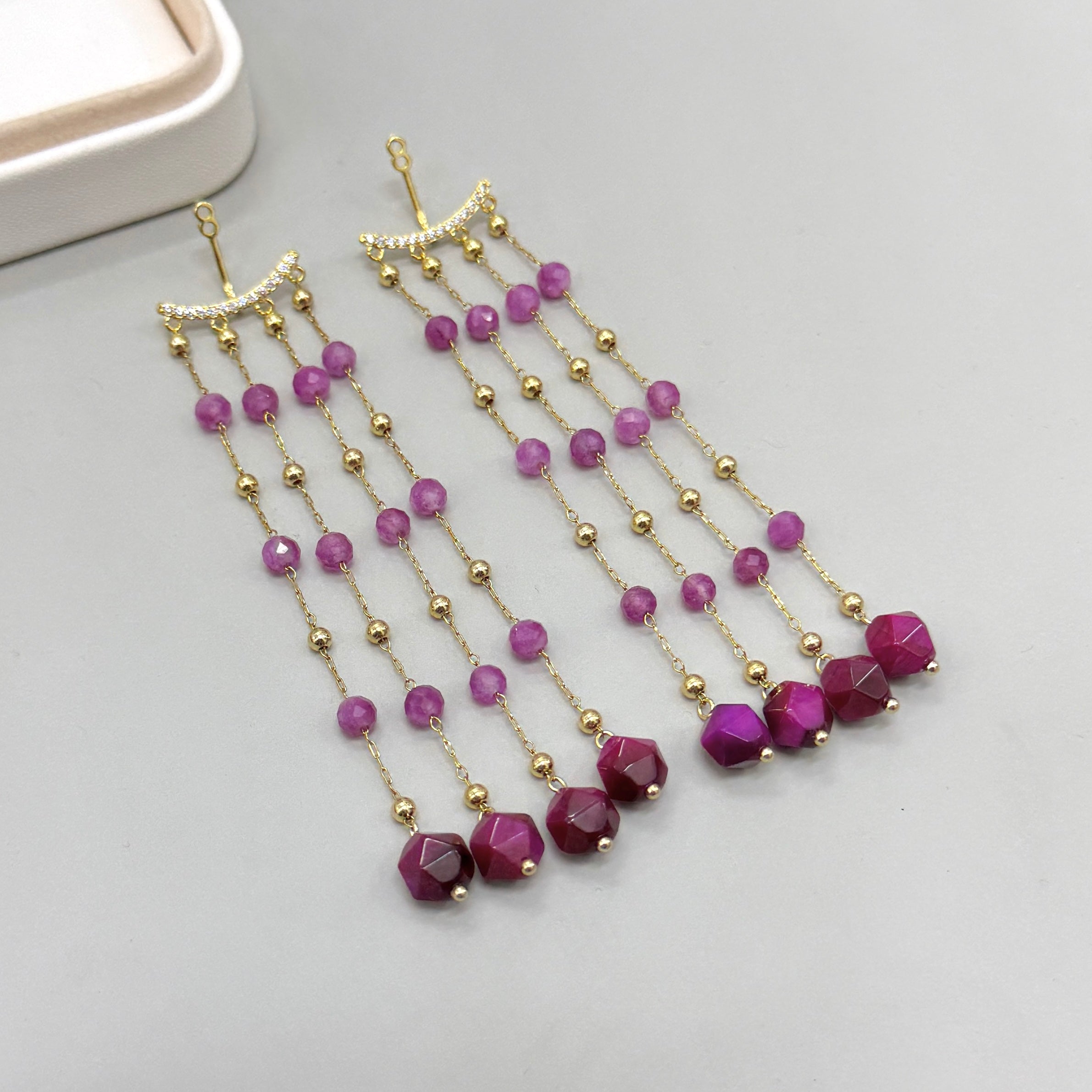 COLGANTE | AGATA FUCSIA | 1 UND