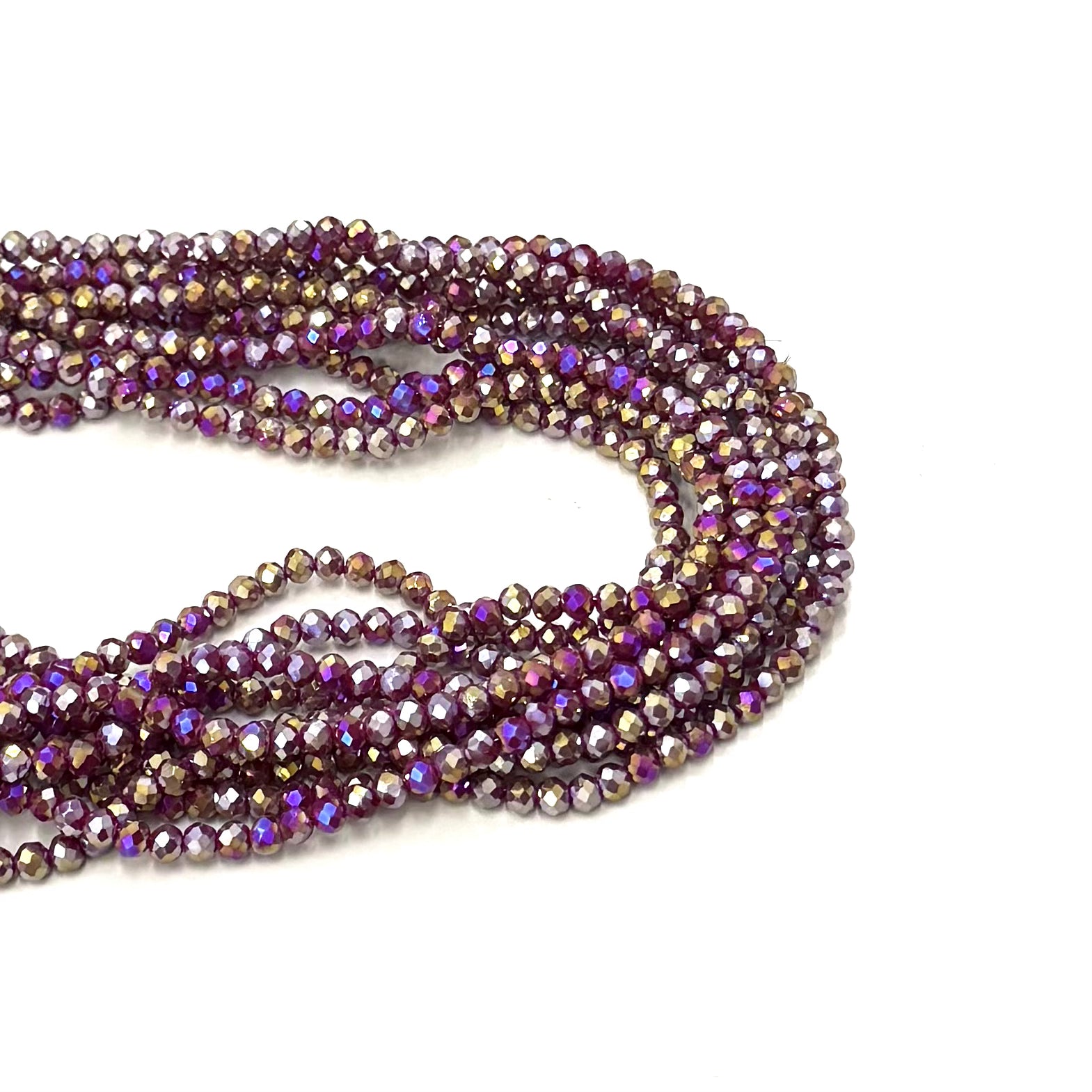 CRISTAL CHATO | 4.5MM | ROJO OSCURO TORNASOL