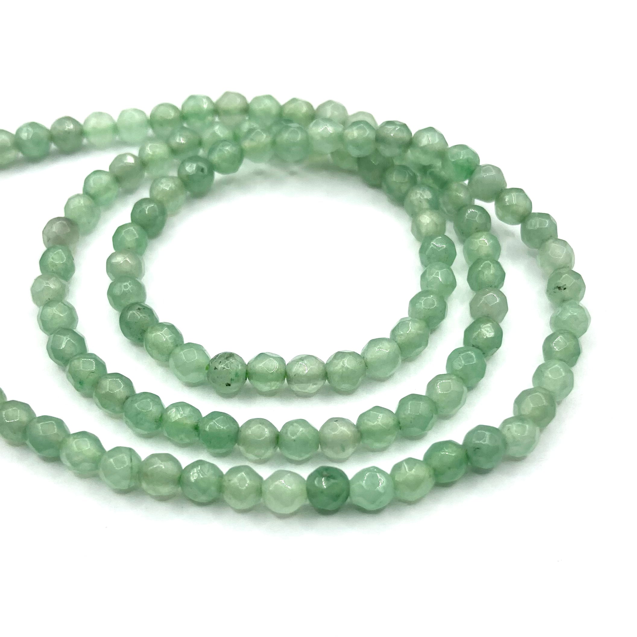 Agata Facetada | 3mm | Verde jade[15-45B]