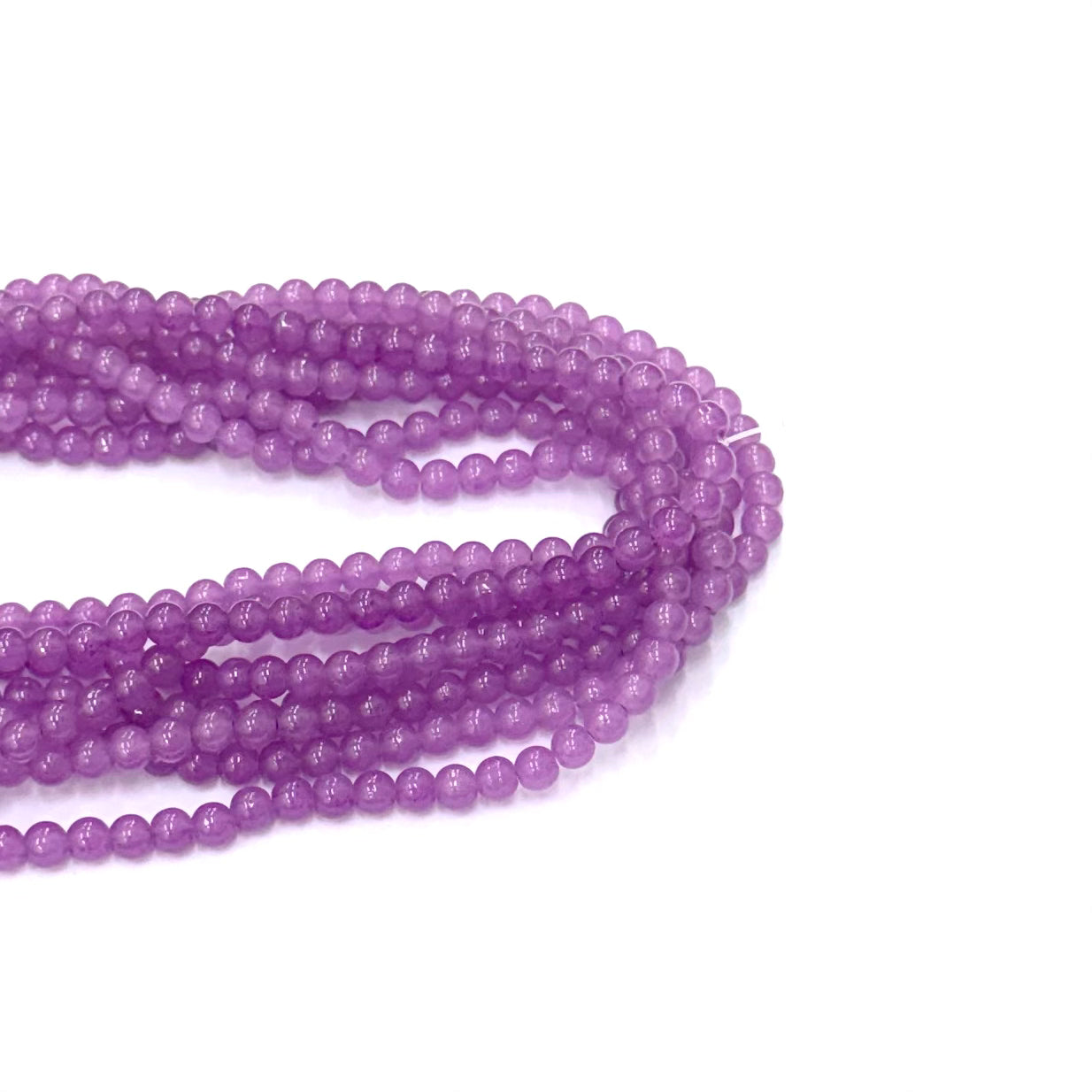 PERLA DE VIDRIO | 6MM | MALVA TRASLÚCIDO