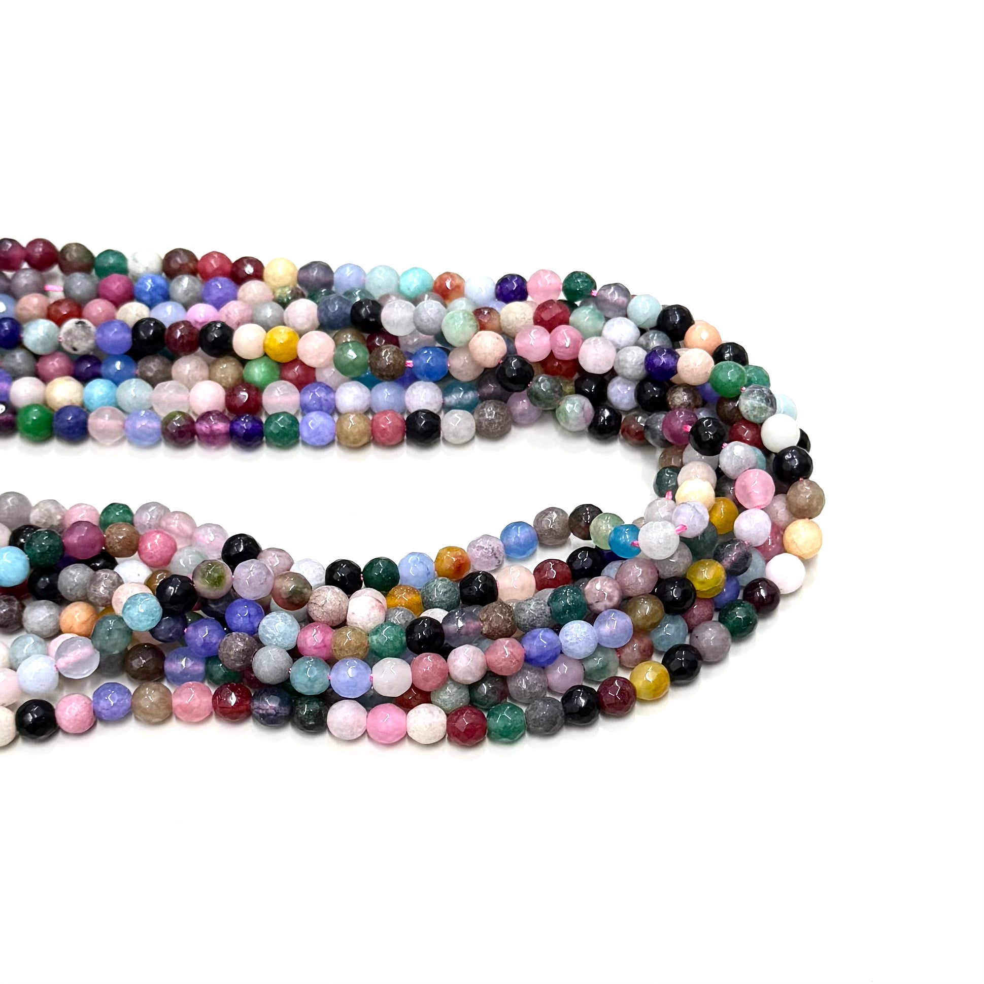 Agata Facetada | MIX AMARILLO ROSA Y VERDE MATIZADOS