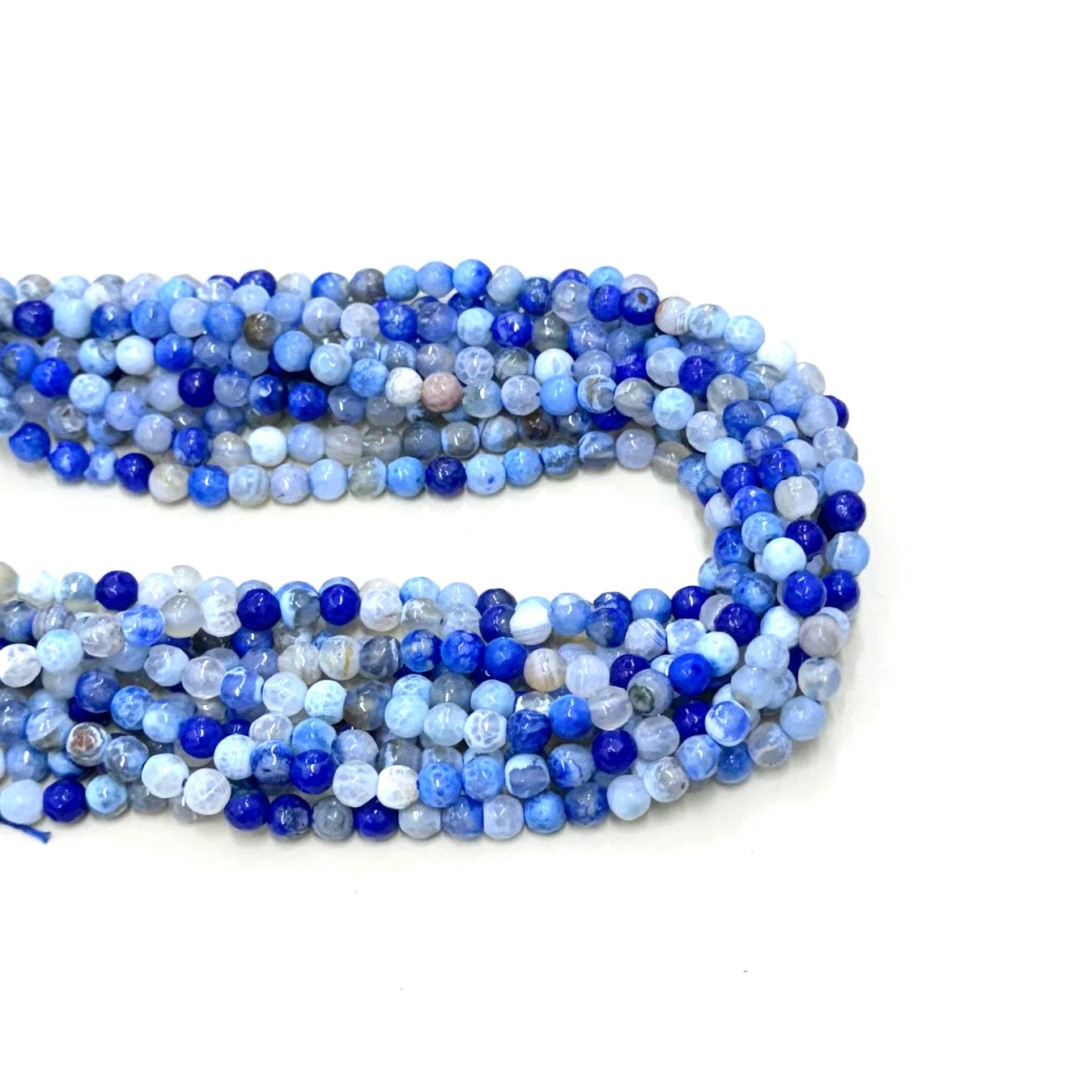 AGATA FACETADA | 6MM | AZUL CELESTE MATIZADO