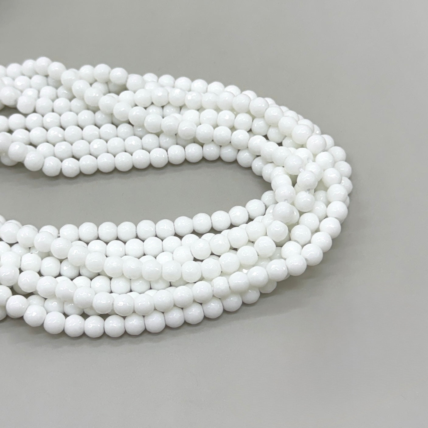 AGATA FACETADA | 6MM | BLANCO MATTE