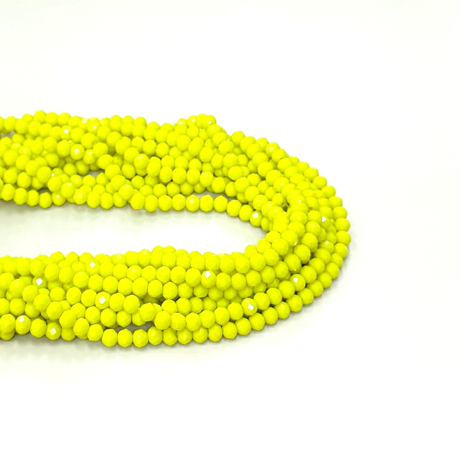 Cristal chato | 6 mm | Matte Amarillo Claro